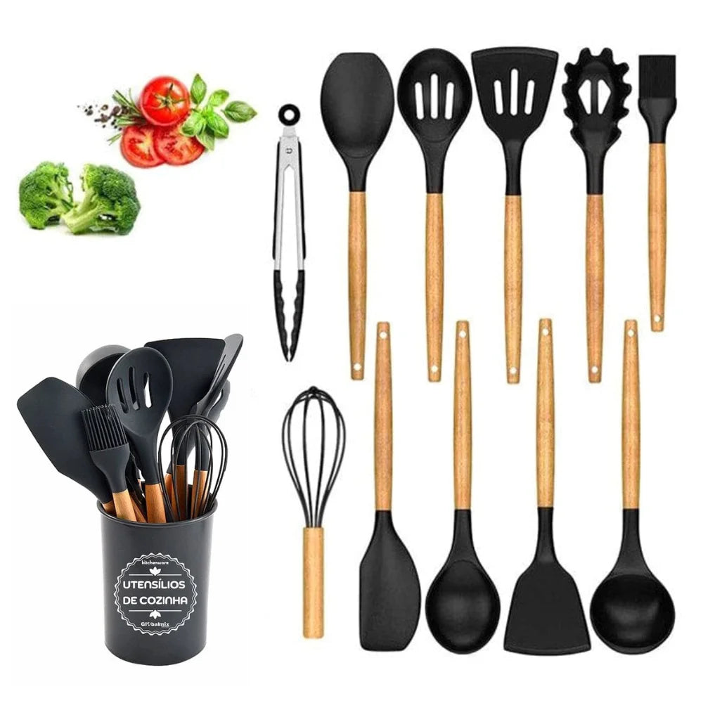 Kit 12 Utensílios De Cozinha